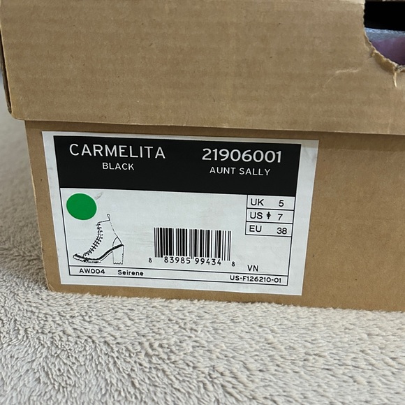 🔥Dr. Martens Open-Toe Carmelita Aunt Sally Pebbled Leather Heels🔥 - Picture 11 of 12